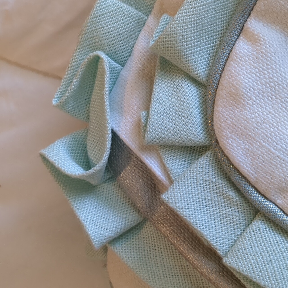New Custom Sham Ruffled Silver - Picture 2 of 6